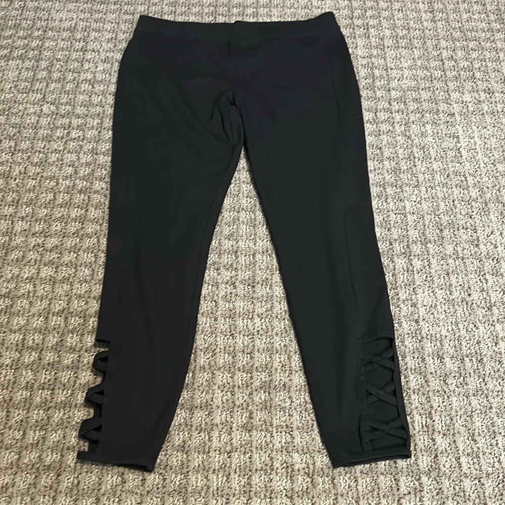 Point zero capris, black, size small